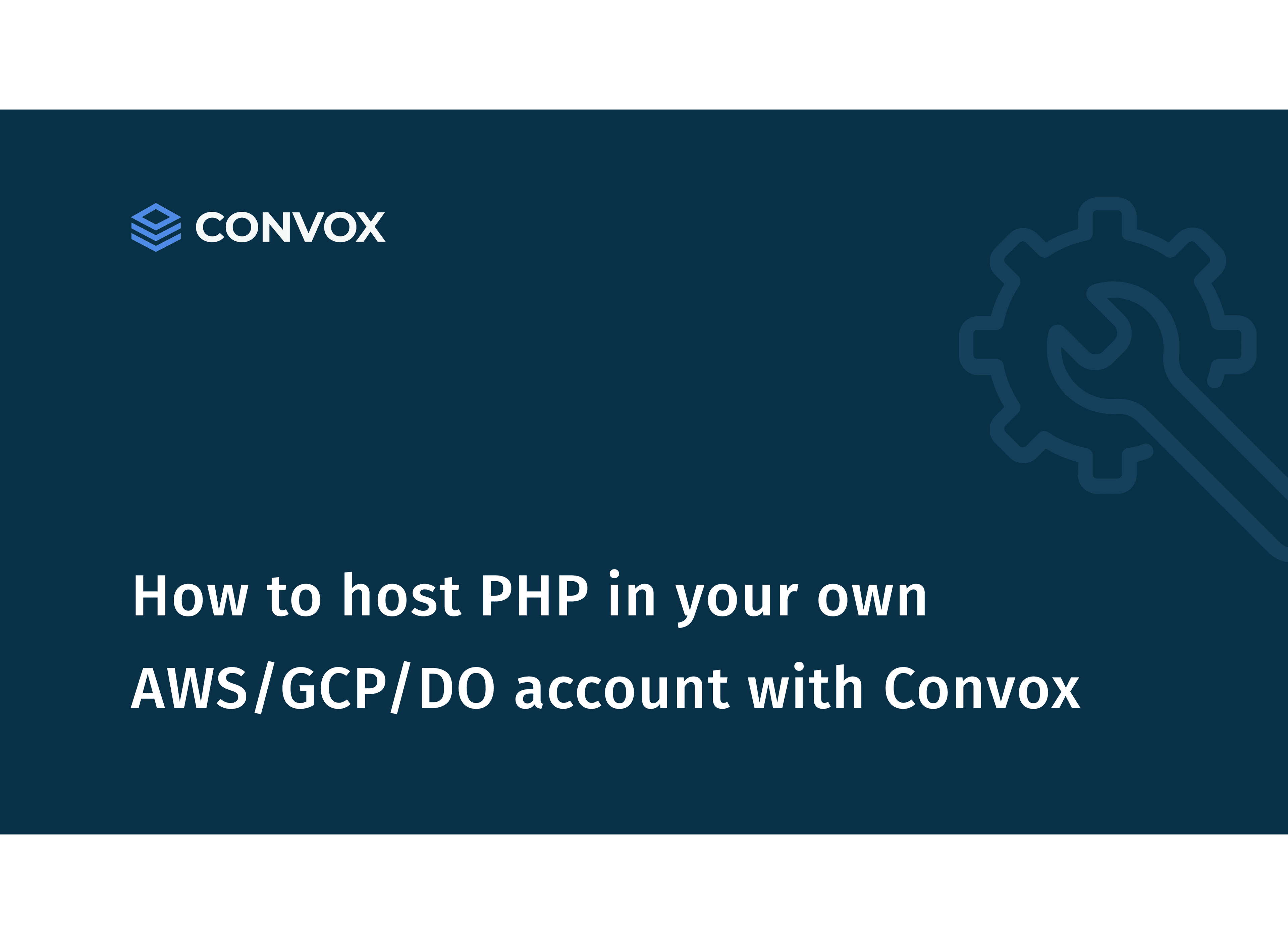 How to host PHP in your Digital Ocean account with Convox